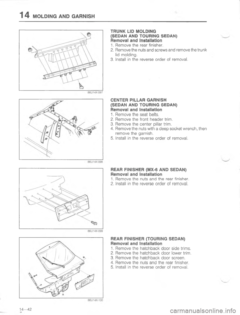 MAZDA MX-6 1988  Workshop Manual G/=
4


;

H

4


;
H
G
&
C



;



;
H
G
C 