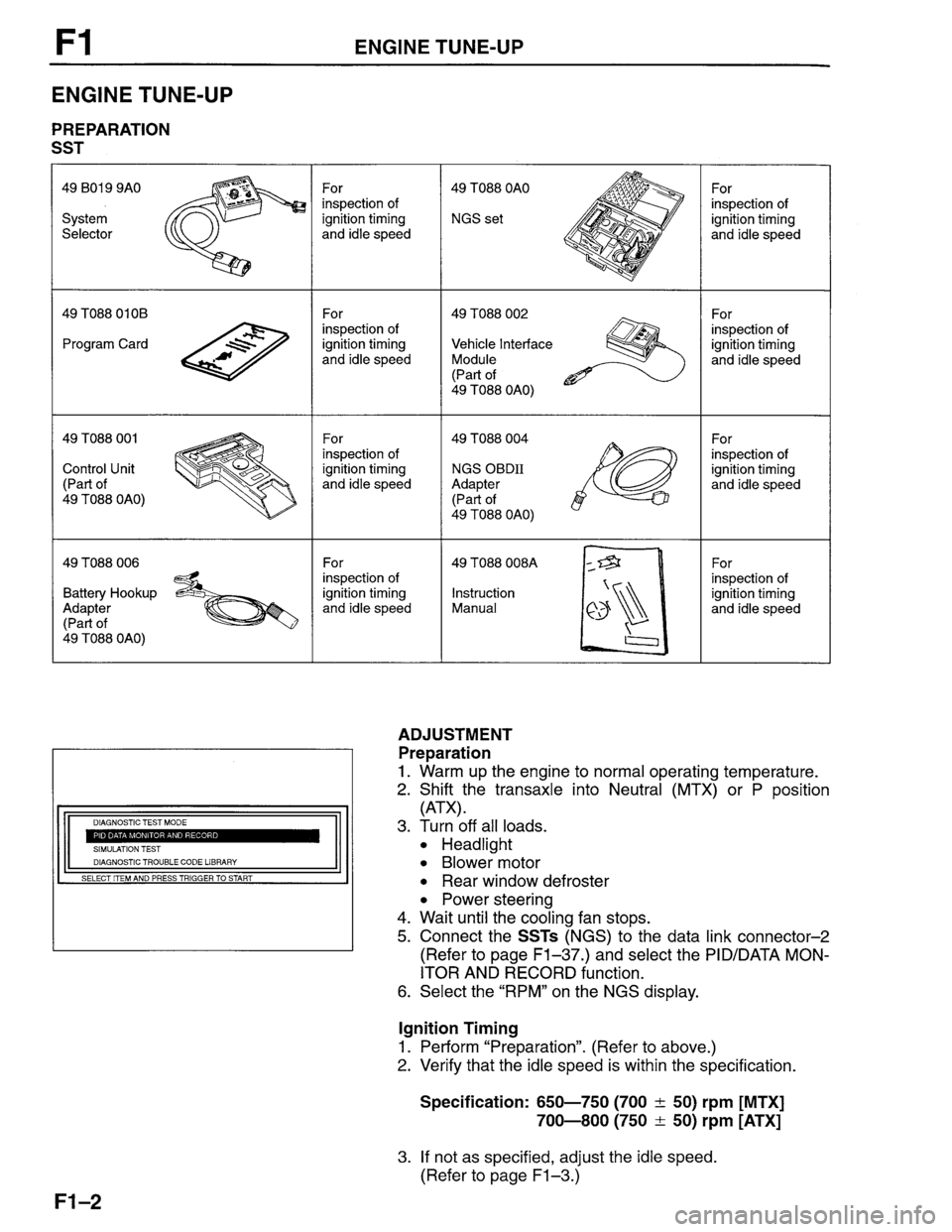 MAZDA PROTEGE 1996 Workshop Manual MAZDA PROTEGE 1996 Workshop Manual