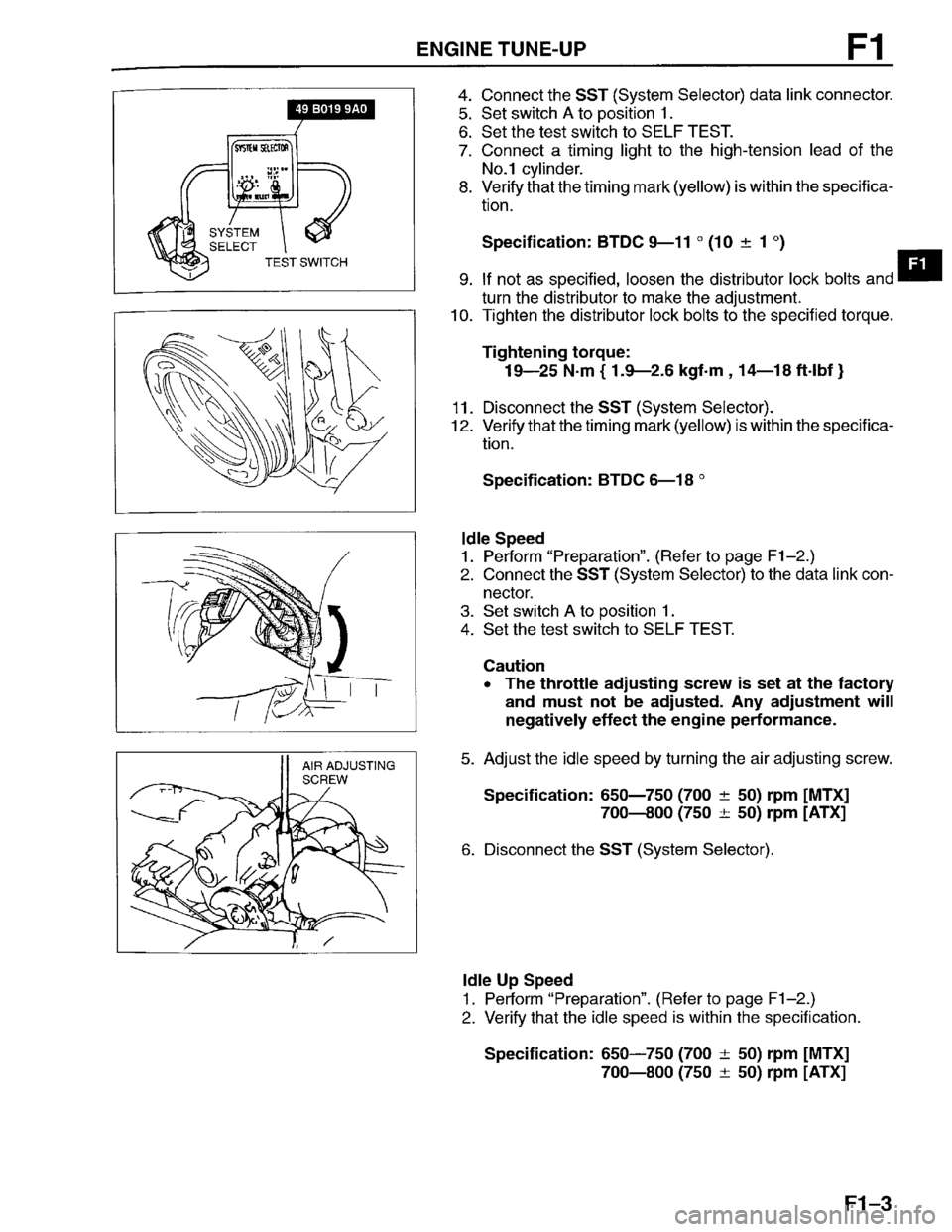 MAZDA PROTEGE 1996 Workshop Manual MAZDA PROTEGE 1996 Workshop Manual