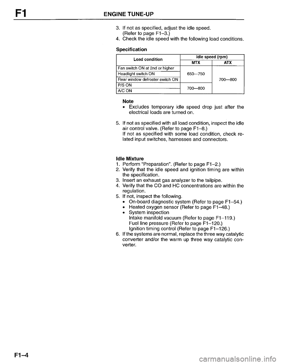 MAZDA PROTEGE 1996 Workshop Manual MAZDA PROTEGE 1996 Workshop Manual