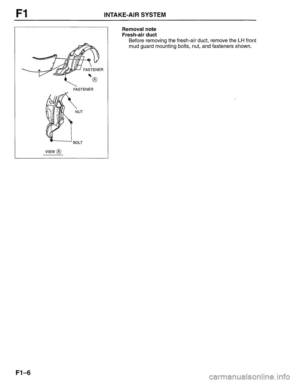 MAZDA PROTEGE 1996 Workshop Manual MAZDA PROTEGE 1996 Workshop Manual