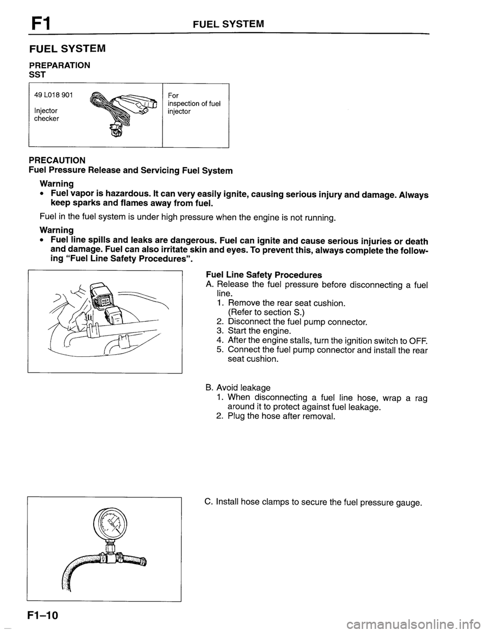 MAZDA PROTEGE 1996 Workshop Manual MAZDA PROTEGE 1996 Workshop Manual