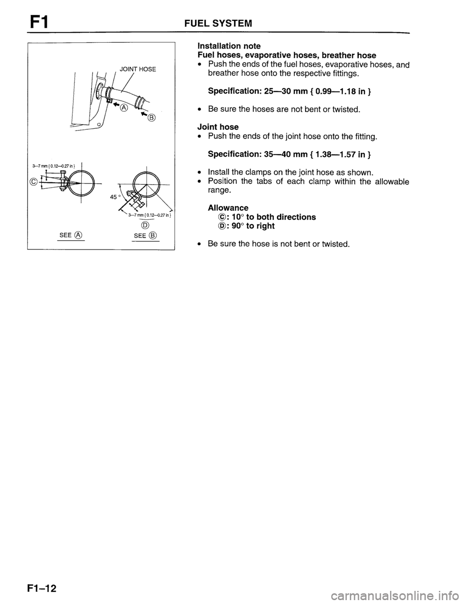 MAZDA PROTEGE 1996 Workshop Manual MAZDA PROTEGE 1996 Workshop Manual