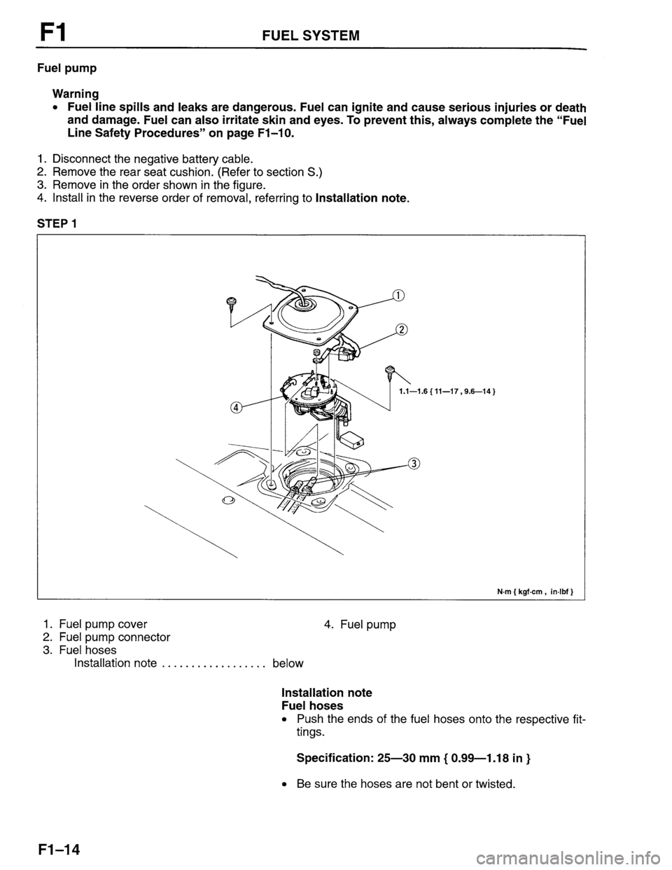 MAZDA PROTEGE 1996 Workshop Manual MAZDA PROTEGE 1996 Workshop Manual
