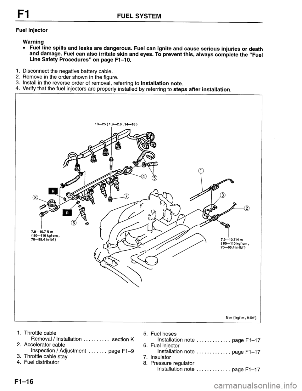MAZDA PROTEGE 1996 Workshop Manual MAZDA PROTEGE 1996 Workshop Manual