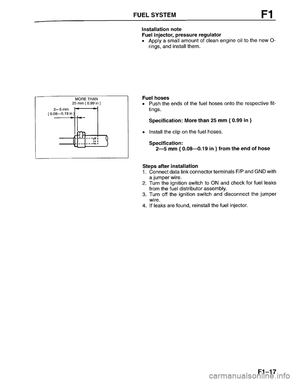 MAZDA PROTEGE 1996 Workshop Manual MAZDA PROTEGE 1996 Workshop Manual
