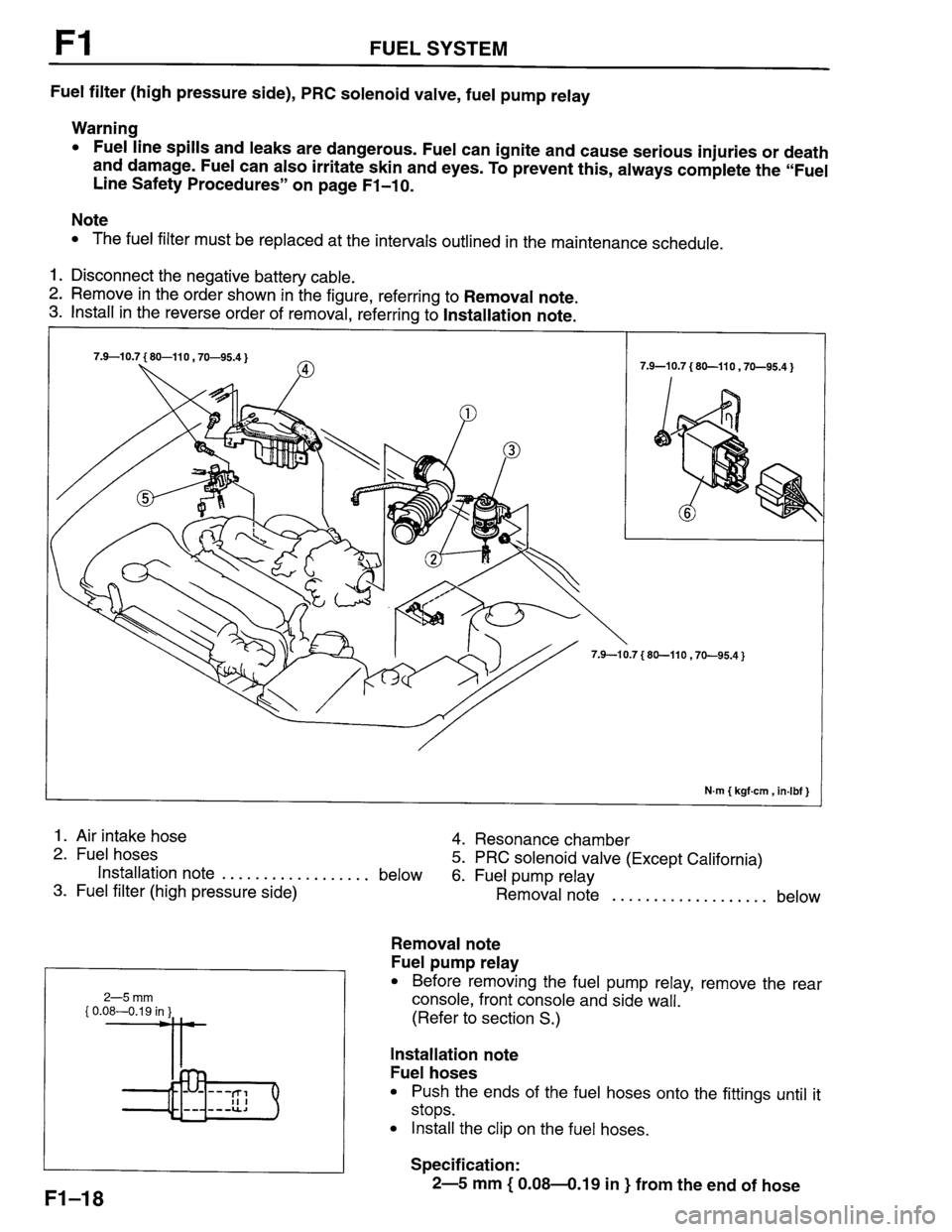 MAZDA PROTEGE 1996 Workshop Manual MAZDA PROTEGE 1996 Workshop Manual