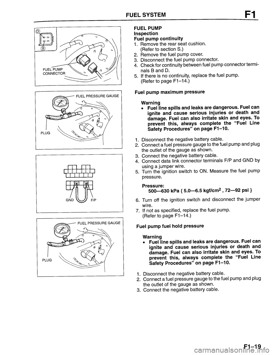 MAZDA PROTEGE 1996 Workshop Manual MAZDA PROTEGE 1996 Workshop Manual