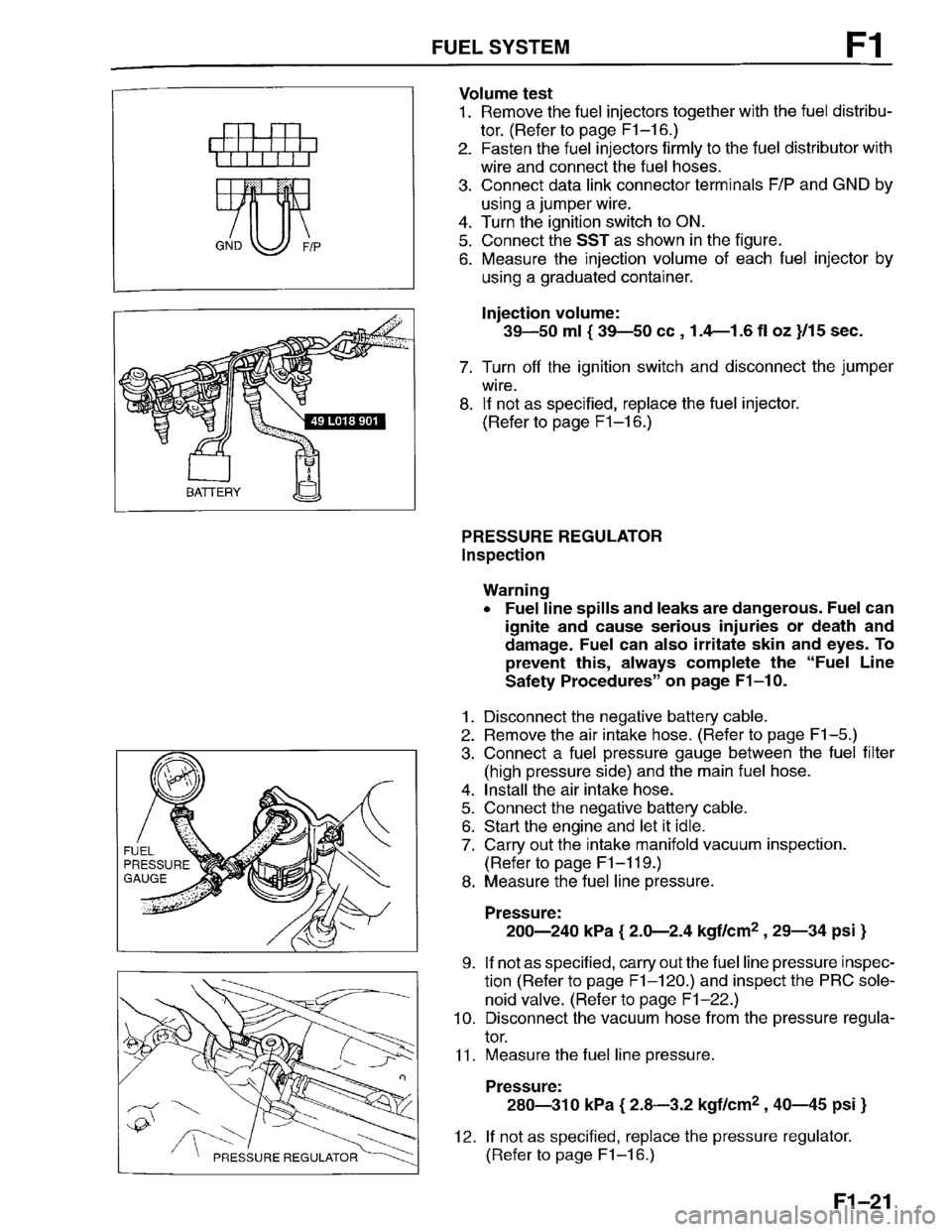 MAZDA PROTEGE 1996 Workshop Manual MAZDA PROTEGE 1996 Workshop Manual