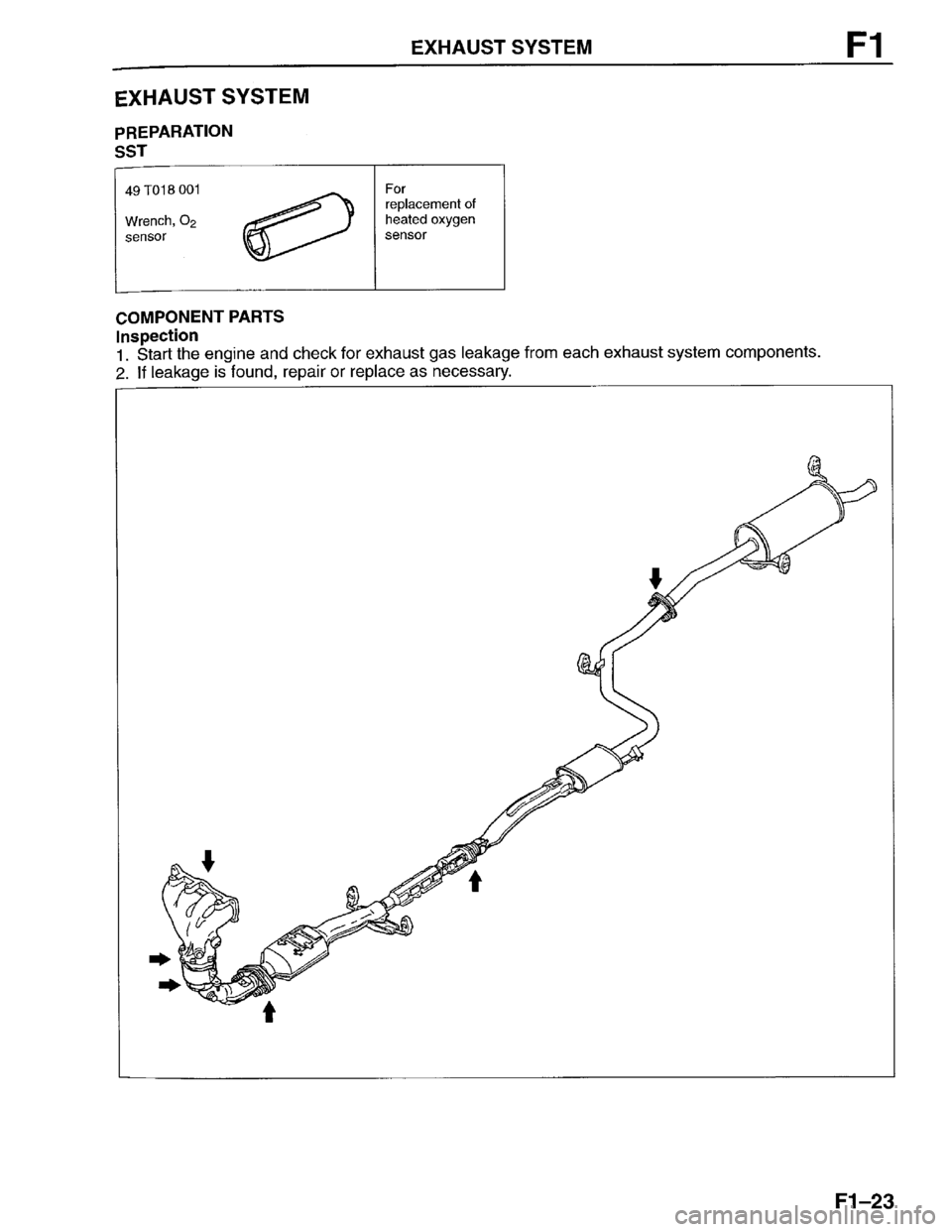 MAZDA PROTEGE 1996 Workshop Manual MAZDA PROTEGE 1996 Workshop Manual