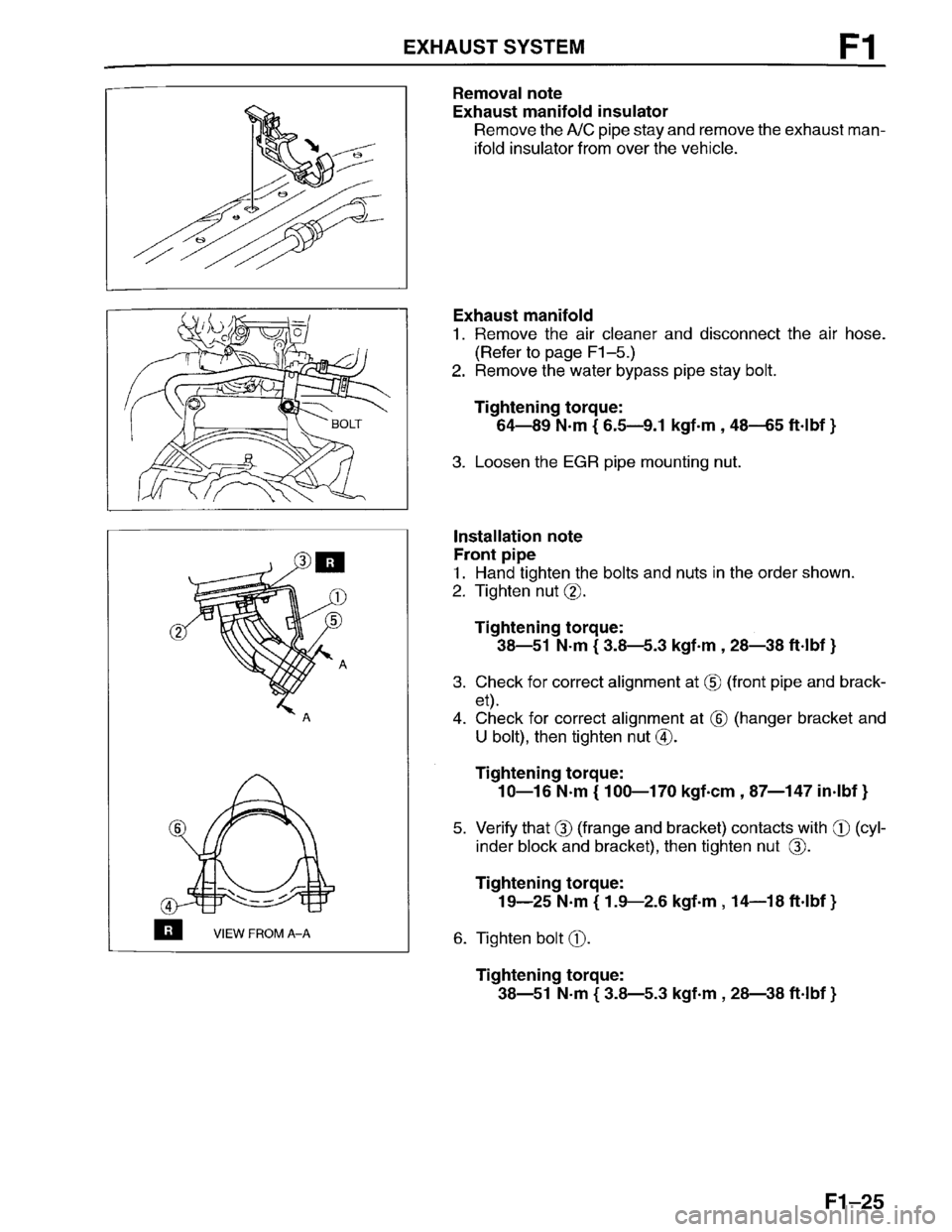 MAZDA PROTEGE 1996 Workshop Manual MAZDA PROTEGE 1996 Workshop Manual