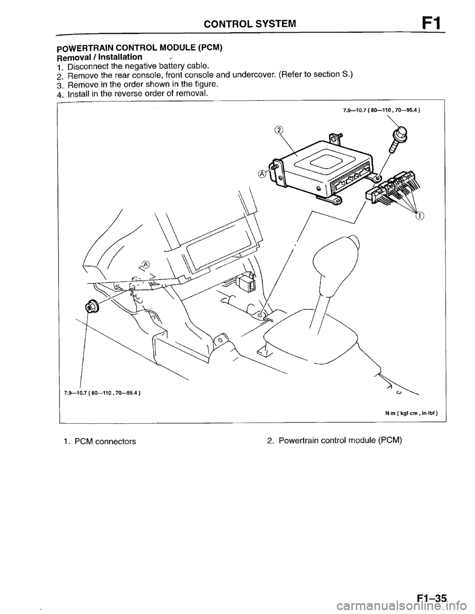MAZDA PROTEGE 1996 Workshop Manual MAZDA PROTEGE 1996 Workshop Manual