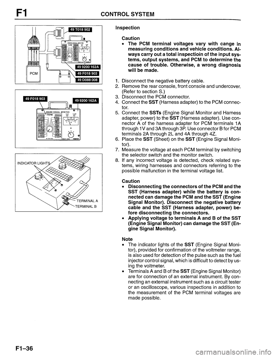 MAZDA PROTEGE 1996 Workshop Manual MAZDA PROTEGE 1996 Workshop Manual