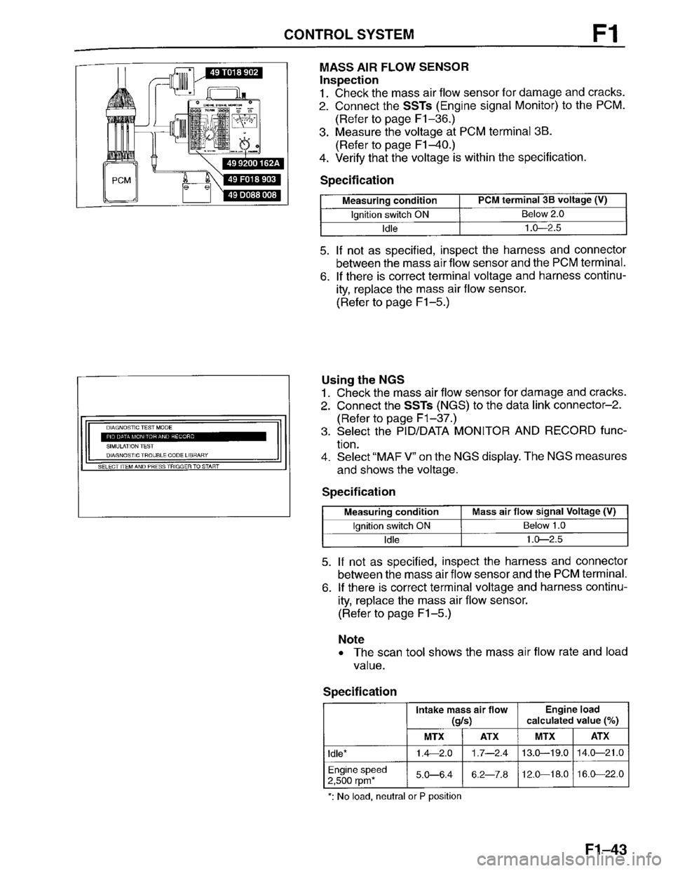 MAZDA PROTEGE 1996 Workshop Manual MAZDA PROTEGE 1996 Workshop Manual