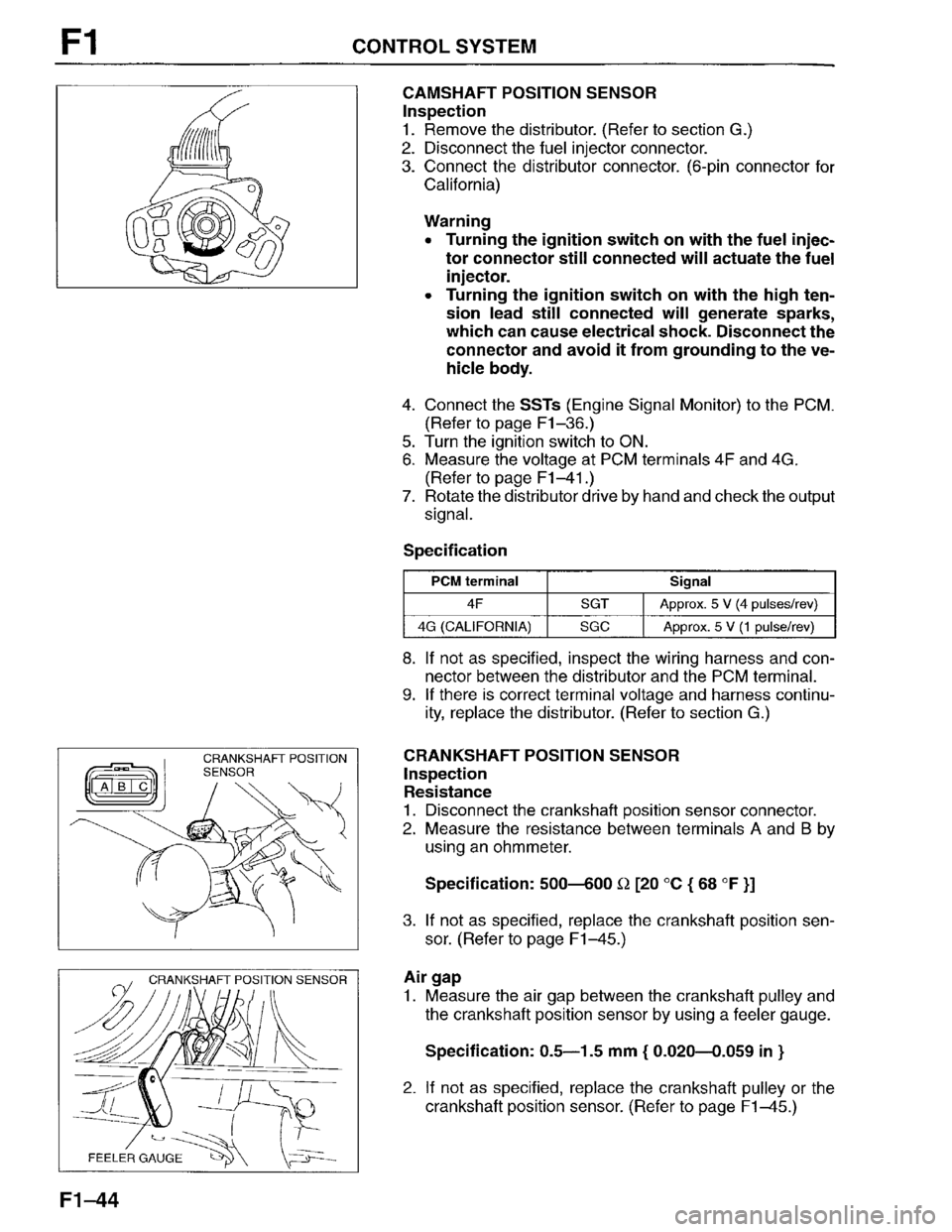 MAZDA PROTEGE 1996 Workshop Manual MAZDA PROTEGE 1996 Workshop Manual