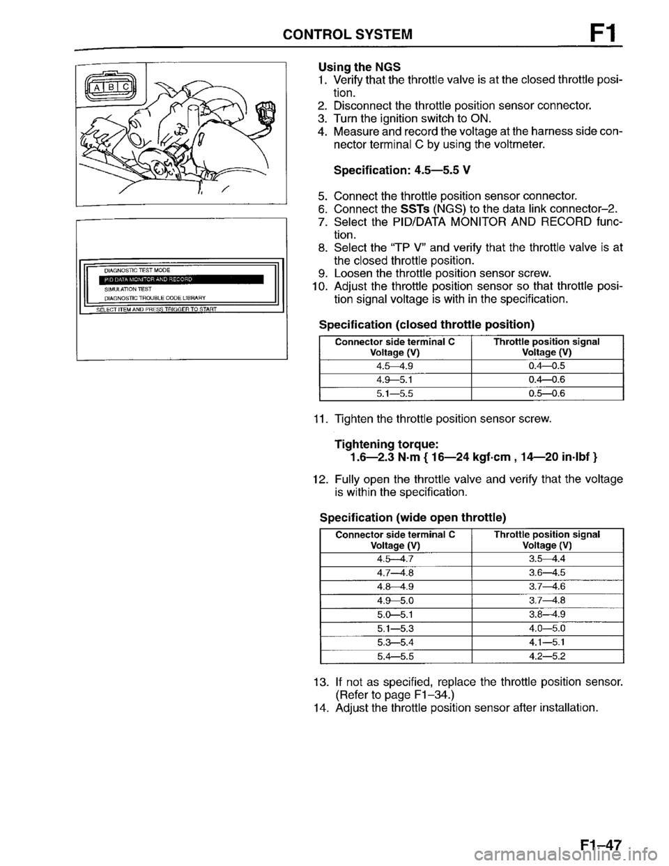 MAZDA PROTEGE 1996 Workshop Manual MAZDA PROTEGE 1996 Workshop Manual