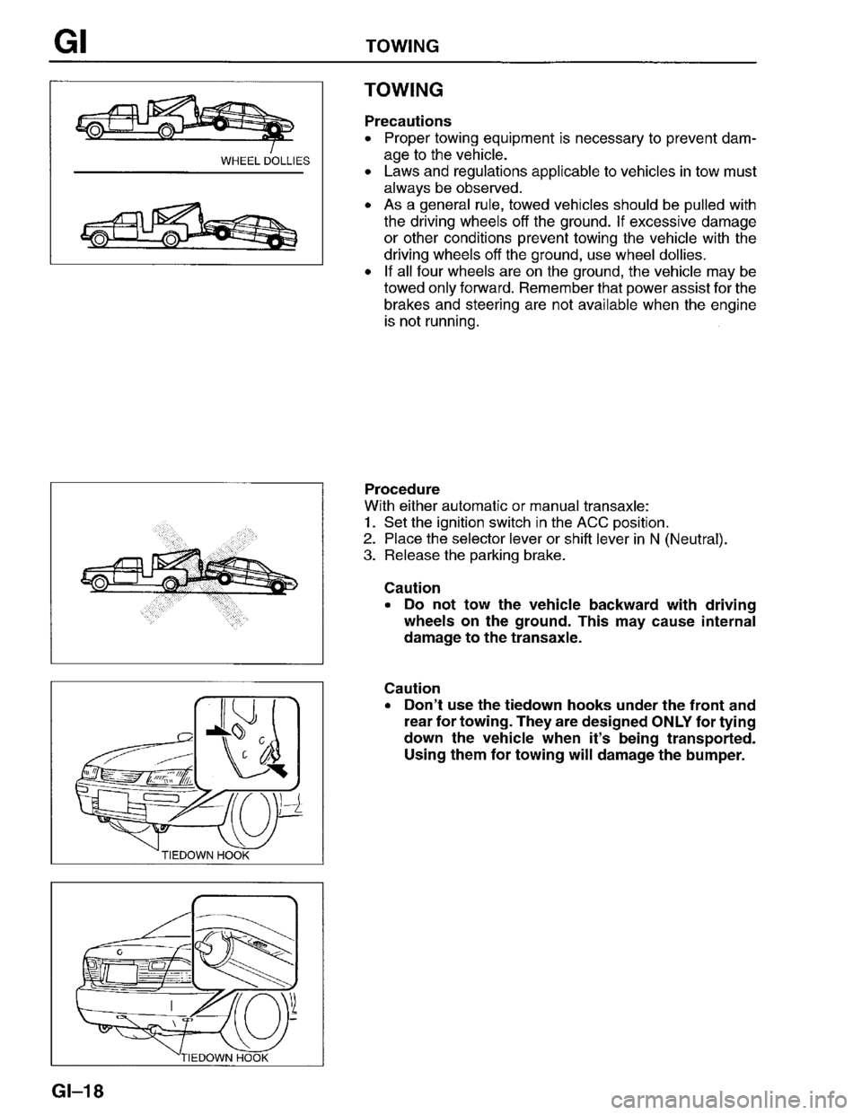 MAZDA PROTEGE 1996 Owners Manual MAZDA PROTEGE 1996 Owners Manual