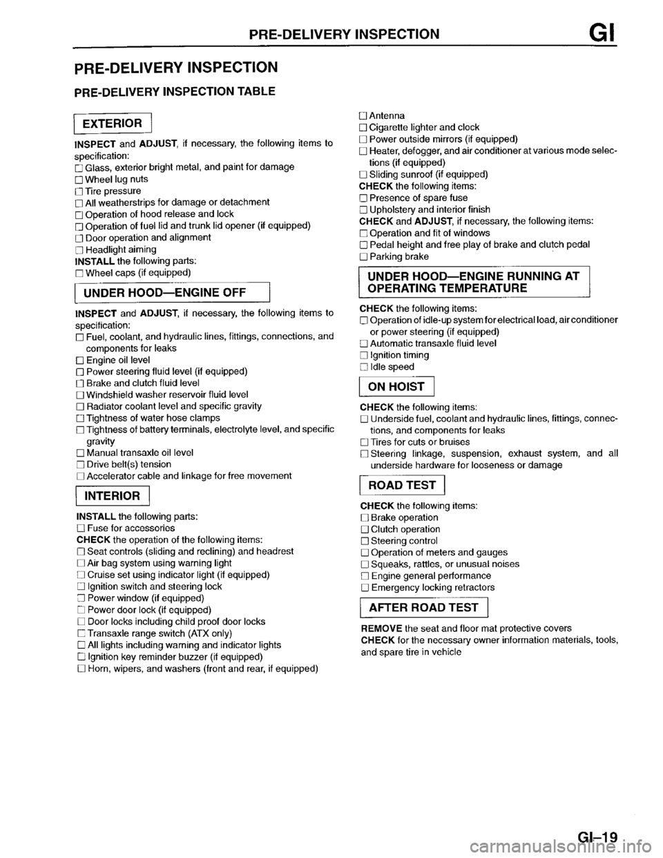 MAZDA PROTEGE 1996 Owners Manual MAZDA PROTEGE 1996 Owners Manual
