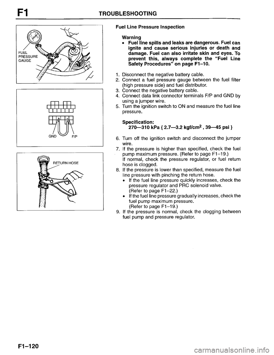 MAZDA PROTEGE 1996 Workshop Manual MAZDA PROTEGE 1996 Workshop Manual