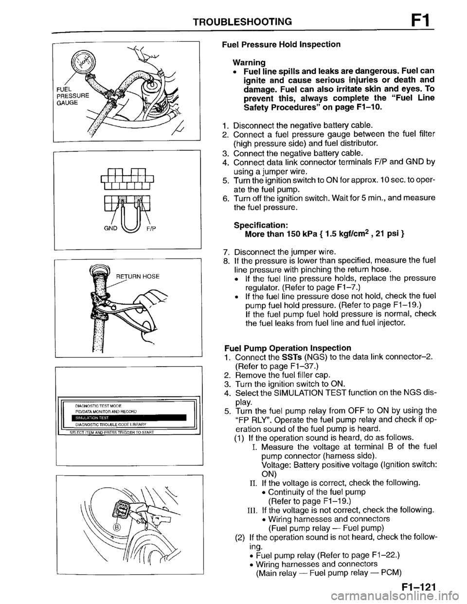 MAZDA PROTEGE 1996 Workshop Manual MAZDA PROTEGE 1996 Workshop Manual