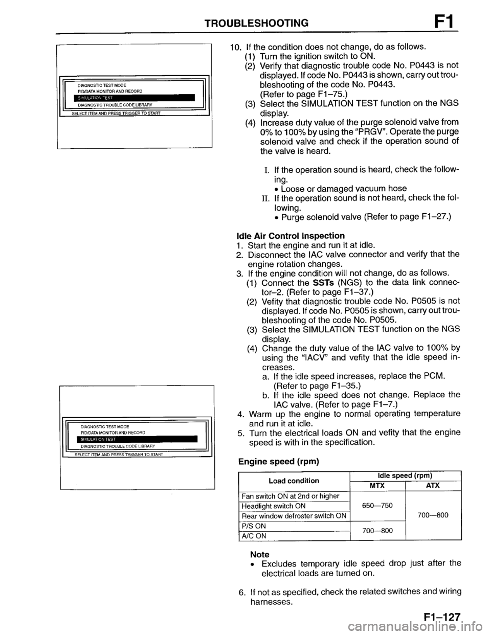 MAZDA PROTEGE 1996 Workshop Manual MAZDA PROTEGE 1996 Workshop Manual