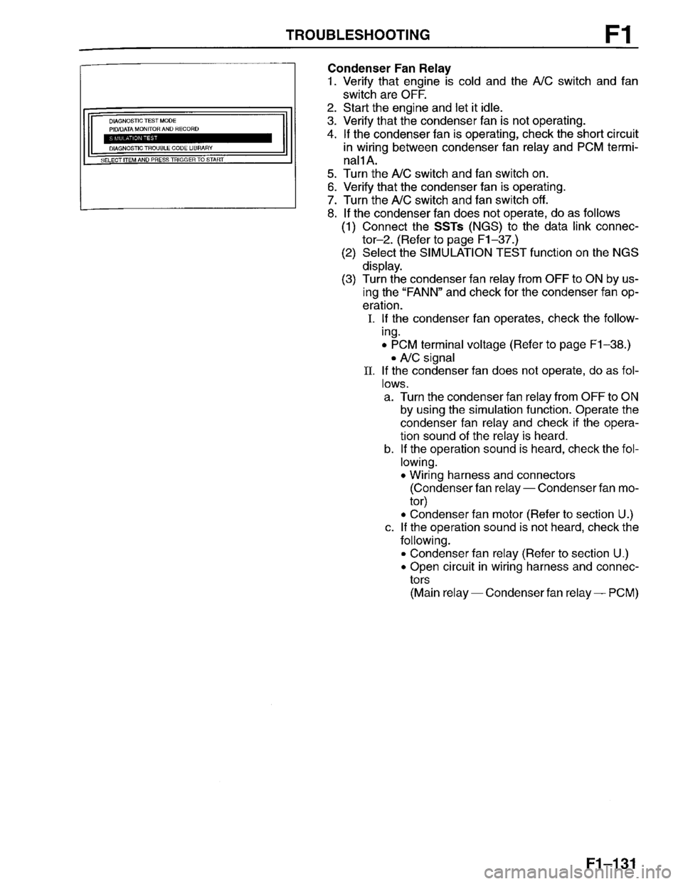 MAZDA PROTEGE 1996 Workshop Manual MAZDA PROTEGE 1996 Workshop Manual