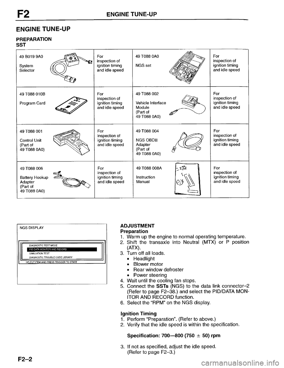 MAZDA PROTEGE 1996 Workshop Manual MAZDA PROTEGE 1996 Workshop Manual