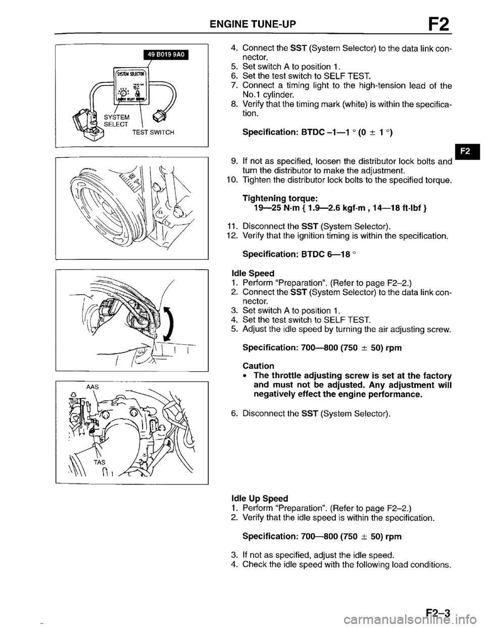 MAZDA PROTEGE 1996 Workshop Manual MAZDA PROTEGE 1996 Workshop Manual