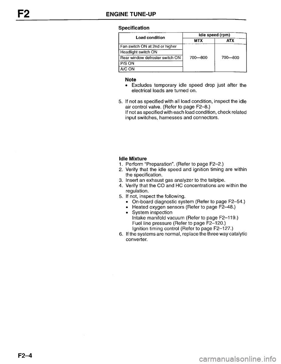 MAZDA PROTEGE 1996 Workshop Manual MAZDA PROTEGE 1996 Workshop Manual