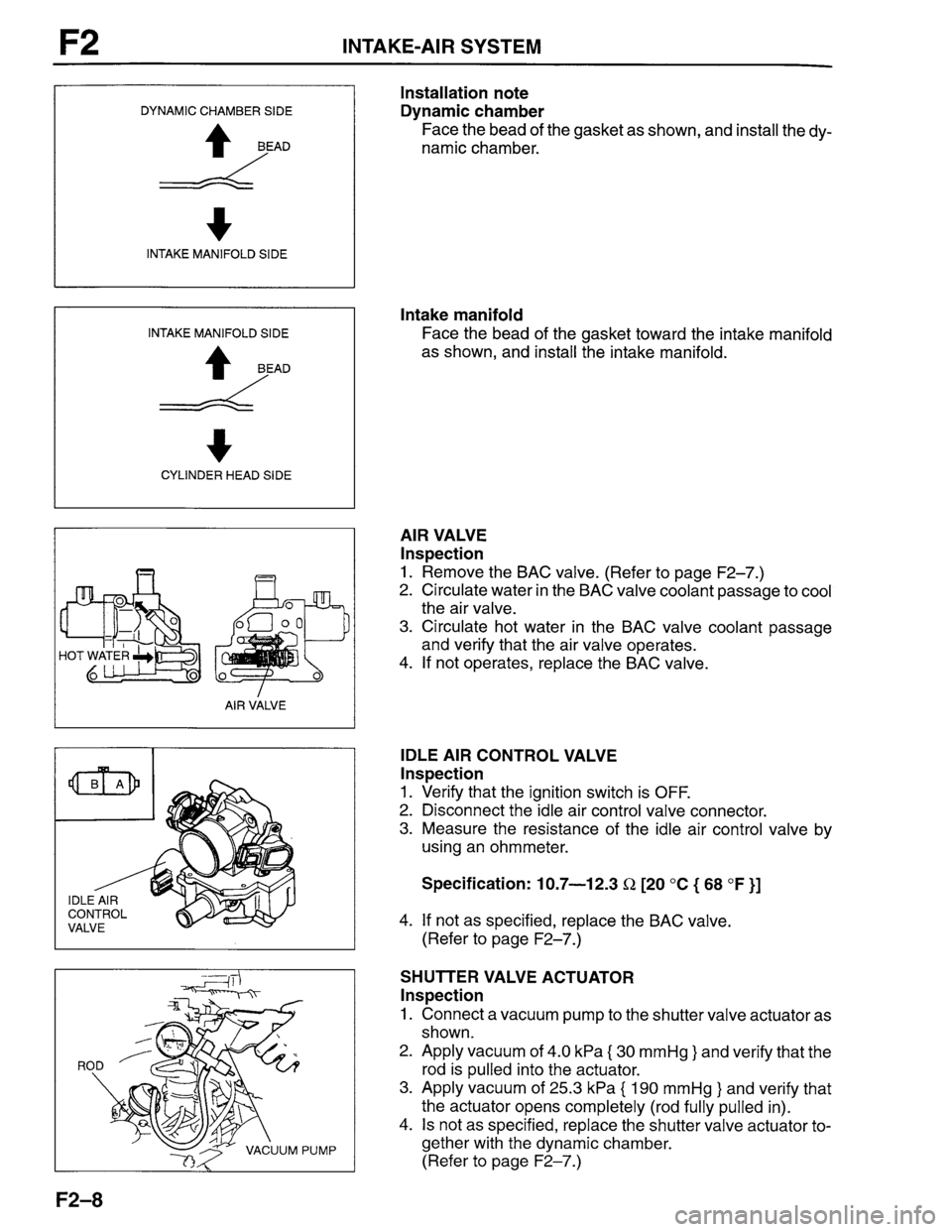 MAZDA PROTEGE 1996 Workshop Manual MAZDA PROTEGE 1996 Workshop Manual