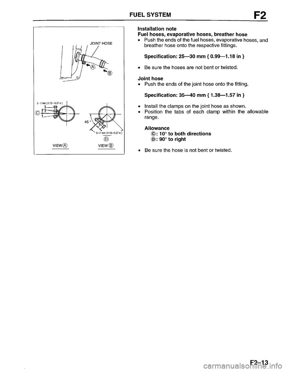 MAZDA PROTEGE 1996 Workshop Manual MAZDA PROTEGE 1996 Workshop Manual