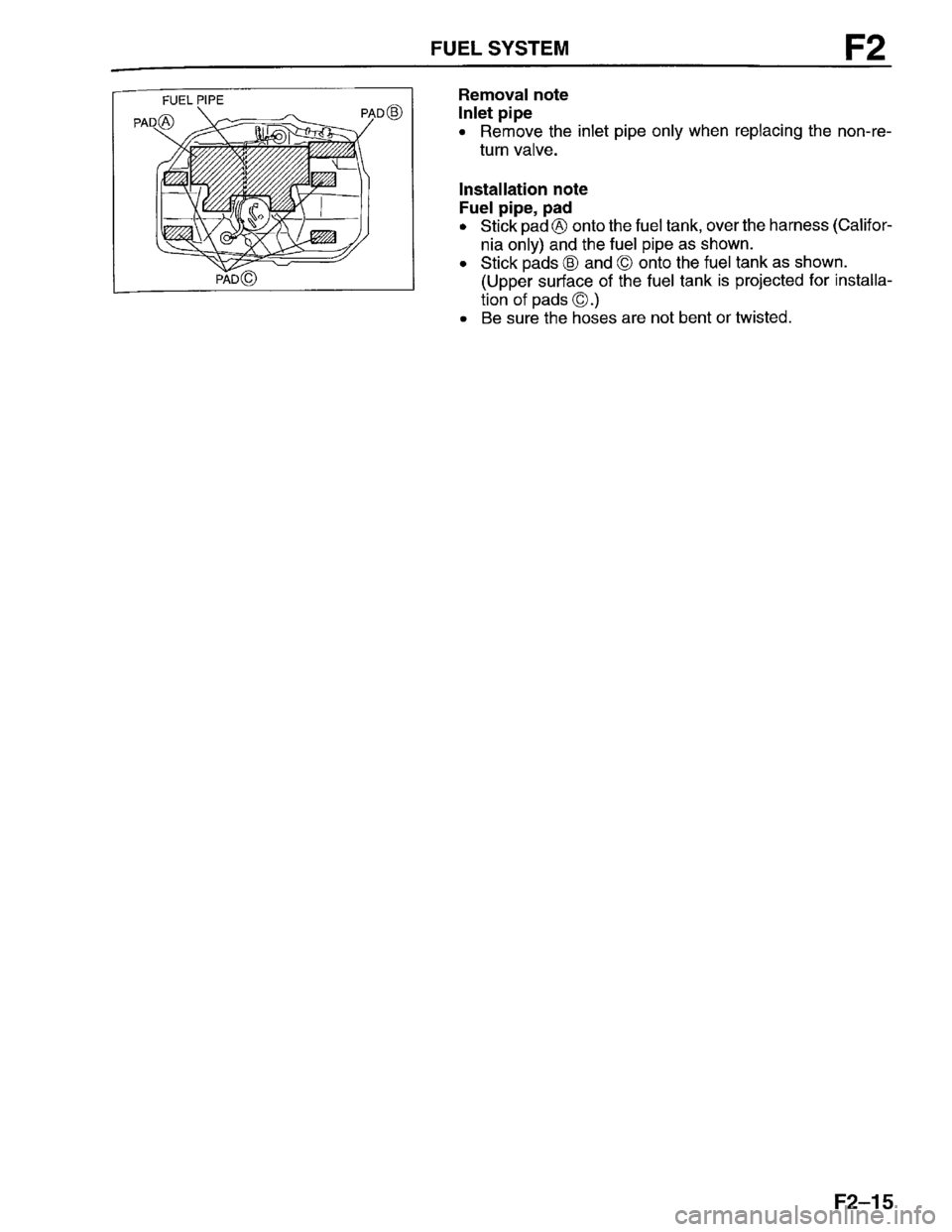 MAZDA PROTEGE 1996 Workshop Manual MAZDA PROTEGE 1996 Workshop Manual