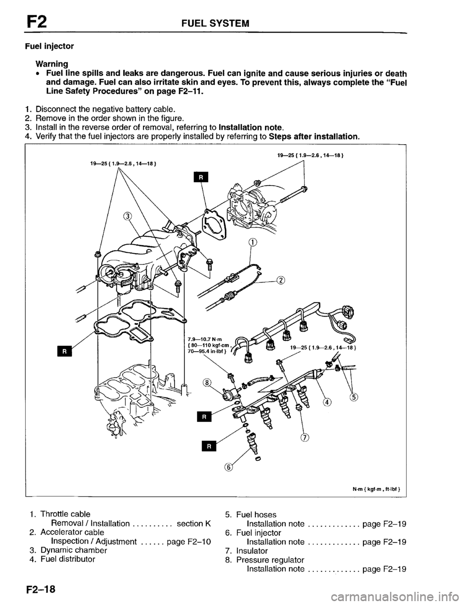 MAZDA PROTEGE 1996 Workshop Manual MAZDA PROTEGE 1996 Workshop Manual