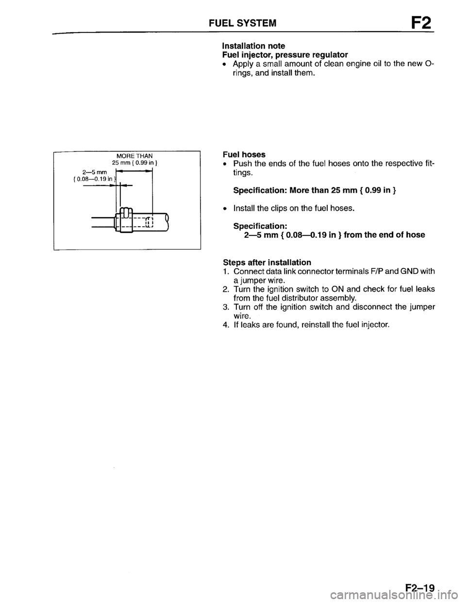 MAZDA PROTEGE 1996 Workshop Manual MAZDA PROTEGE 1996 Workshop Manual