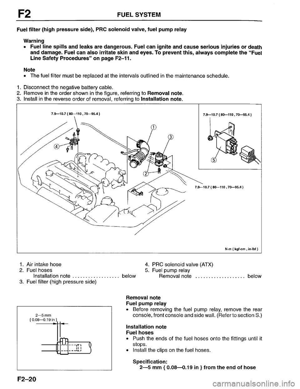 MAZDA PROTEGE 1996 Workshop Manual MAZDA PROTEGE 1996 Workshop Manual