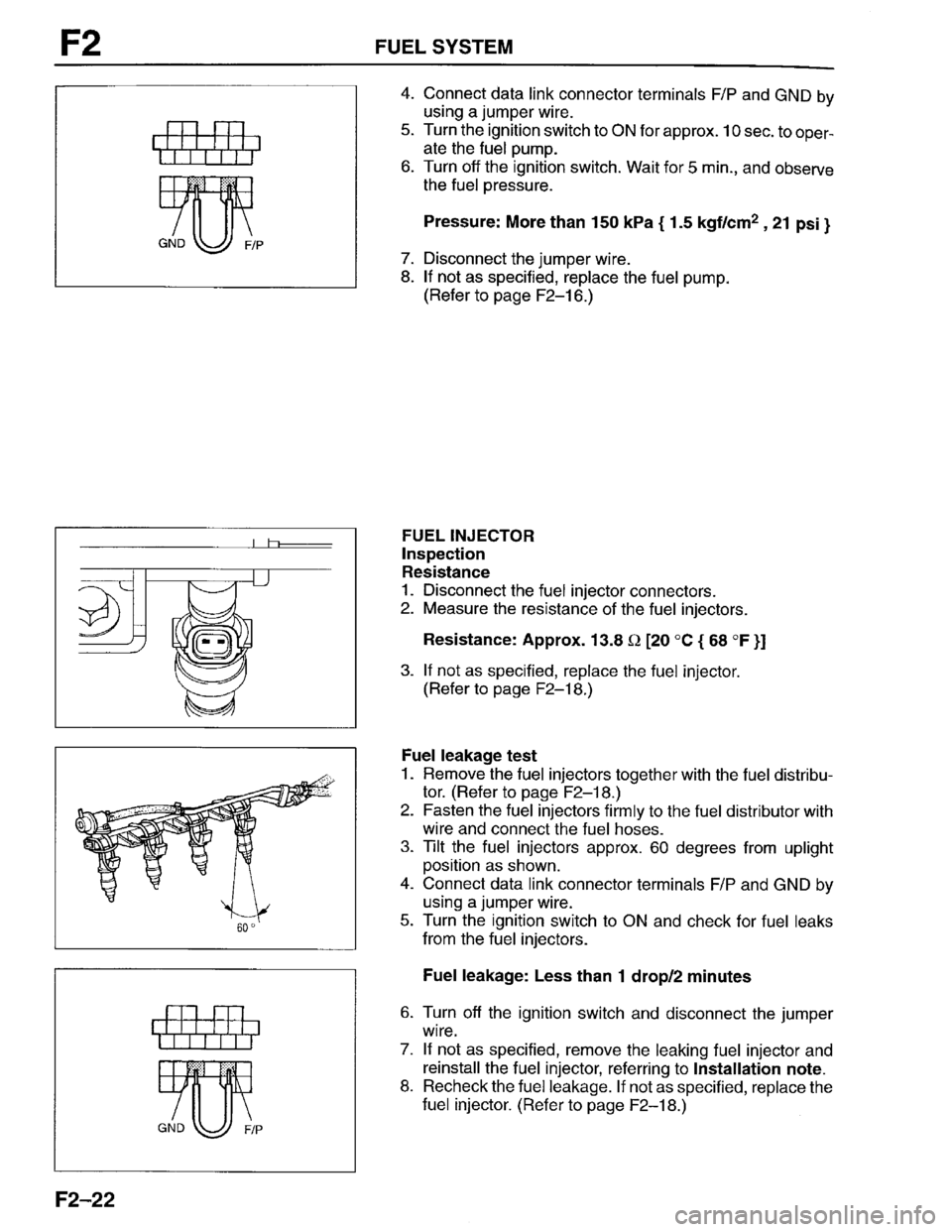 MAZDA PROTEGE 1996 Workshop Manual MAZDA PROTEGE 1996 Workshop Manual