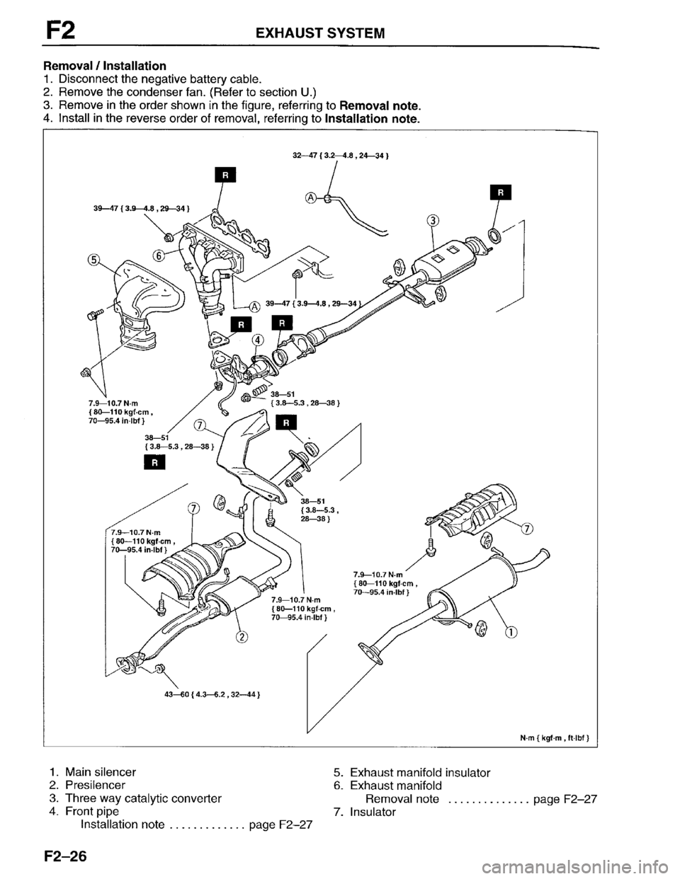 MAZDA PROTEGE 1996 Workshop Manual MAZDA PROTEGE 1996 Workshop Manual