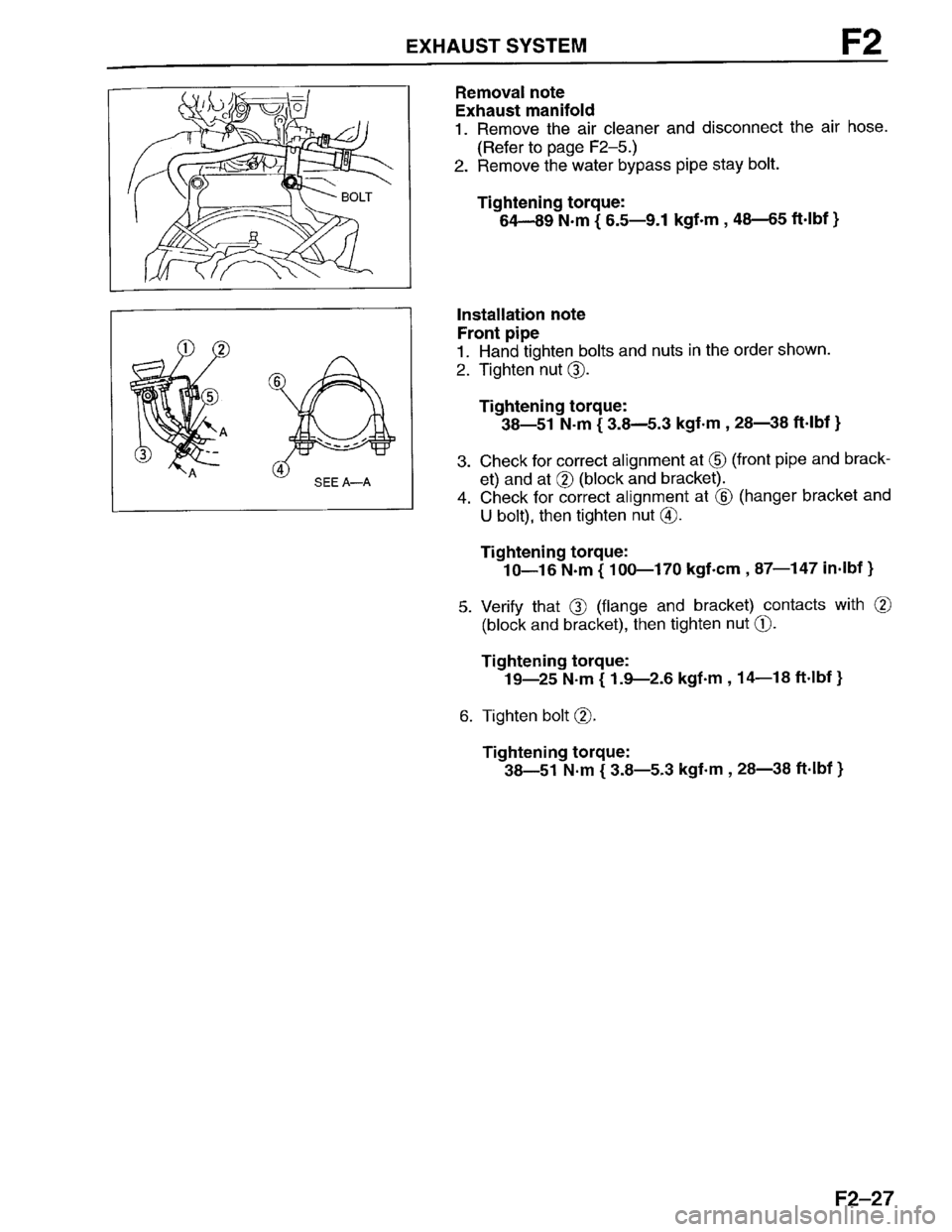 MAZDA PROTEGE 1996 Workshop Manual MAZDA PROTEGE 1996 Workshop Manual