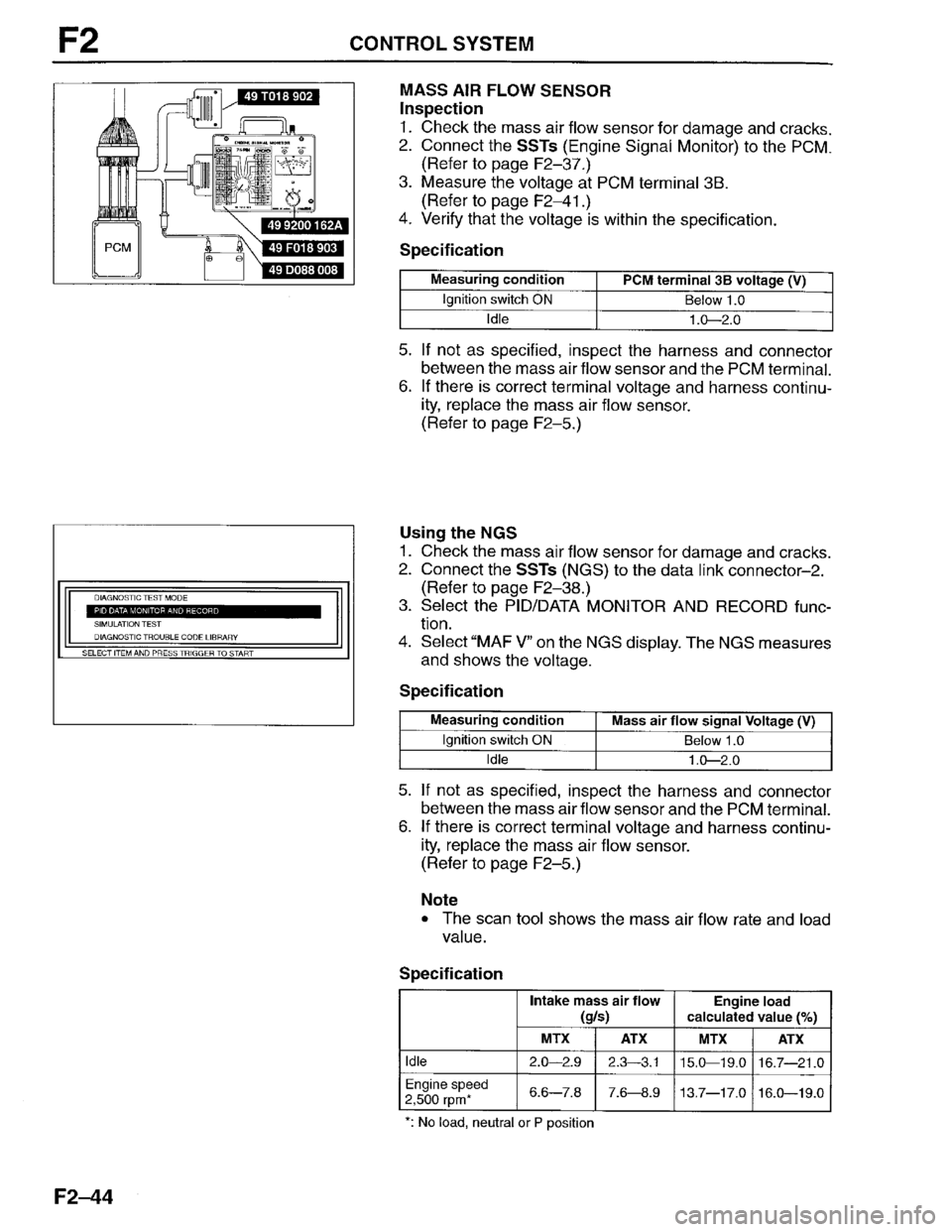 MAZDA PROTEGE 1996 Workshop Manual MAZDA PROTEGE 1996 Workshop Manual