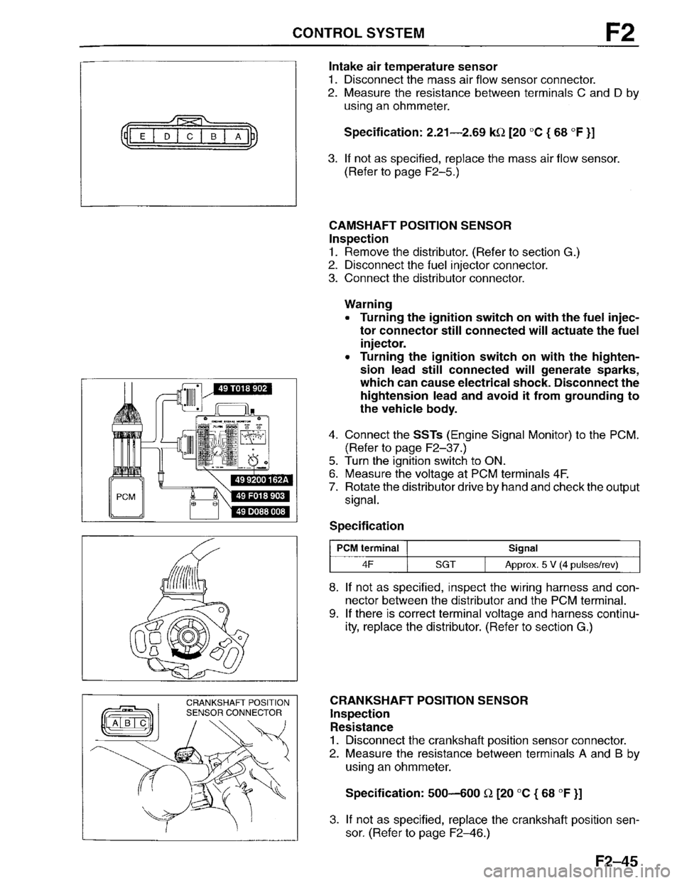 MAZDA PROTEGE 1996 Workshop Manual MAZDA PROTEGE 1996 Workshop Manual