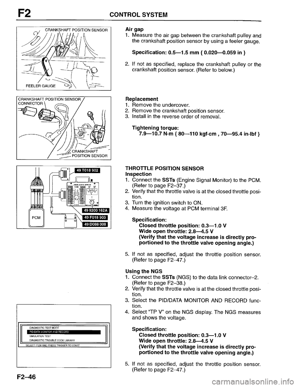 MAZDA PROTEGE 1996 Workshop Manual MAZDA PROTEGE 1996 Workshop Manual