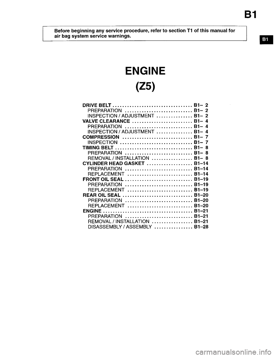 MAZDA PROTEGE 1996 Owners Manual MAZDA PROTEGE 1996 Owners Manual