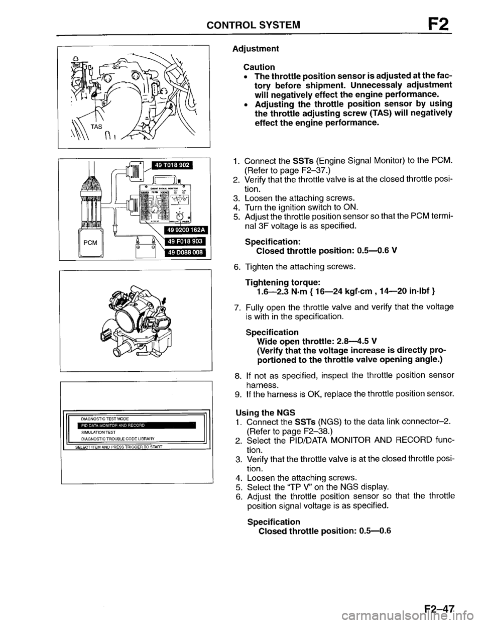 MAZDA PROTEGE 1996 Workshop Manual MAZDA PROTEGE 1996 Workshop Manual