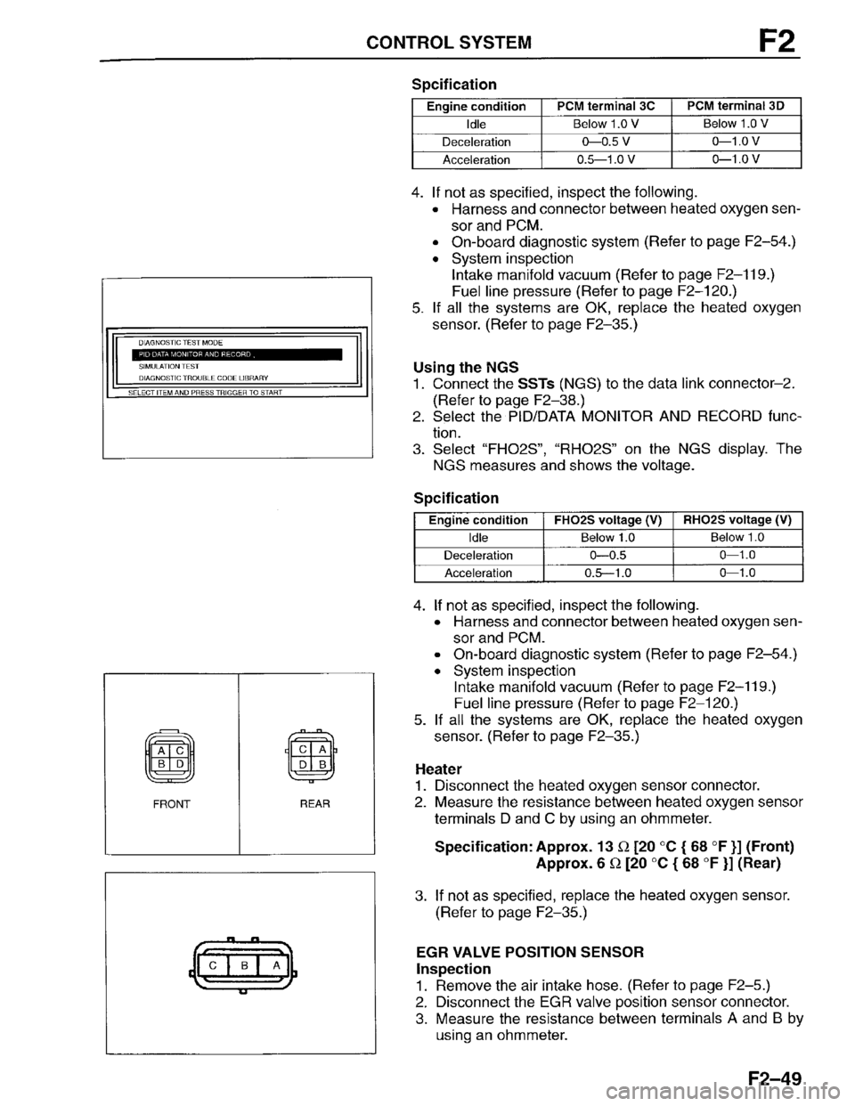 MAZDA PROTEGE 1996 Workshop Manual MAZDA PROTEGE 1996 Workshop Manual