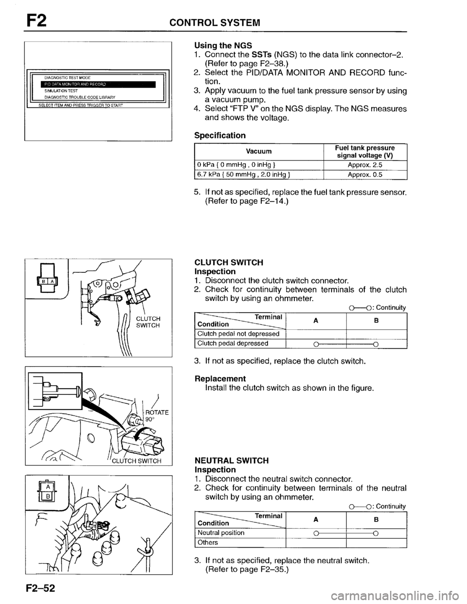 MAZDA PROTEGE 1996 Workshop Manual MAZDA PROTEGE 1996 Workshop Manual