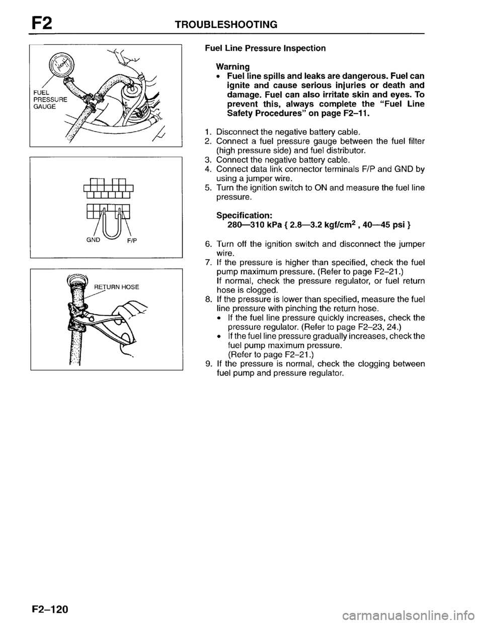 MAZDA PROTEGE 1996 Workshop Manual MAZDA PROTEGE 1996 Workshop Manual