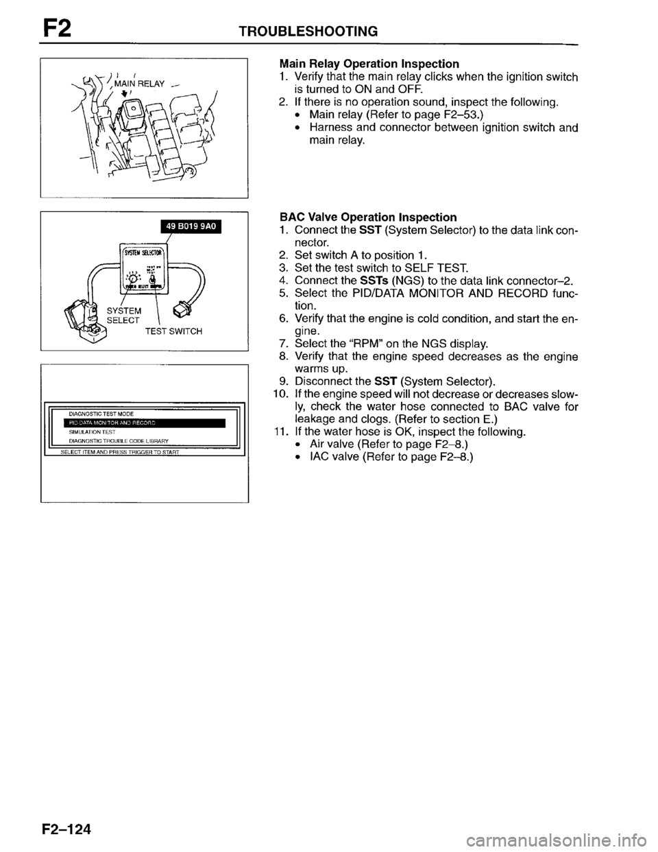 MAZDA PROTEGE 1996 Workshop Manual MAZDA PROTEGE 1996 Workshop Manual
