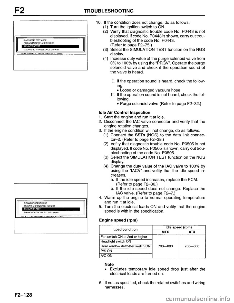 MAZDA PROTEGE 1996 Workshop Manual MAZDA PROTEGE 1996 Workshop Manual