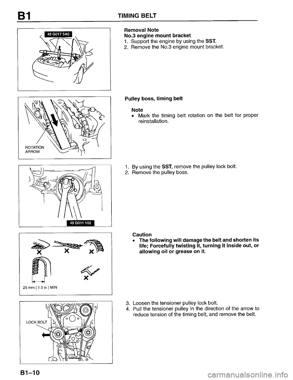 MAZDA PROTEGE 1996 Owners Guide 