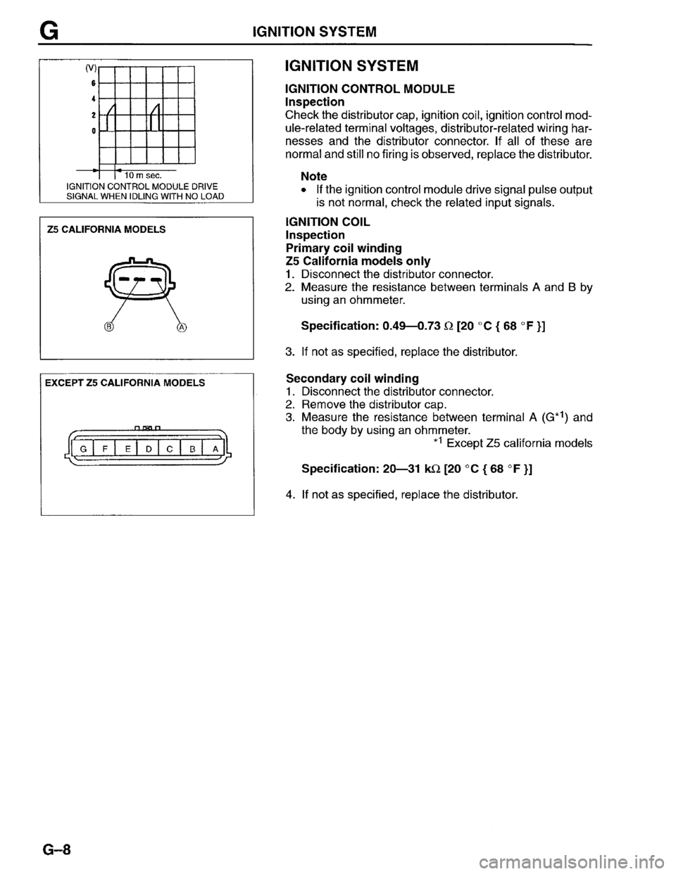 MAZDA PROTEGE 1996 Workshop Manual MAZDA PROTEGE 1996 Workshop Manual